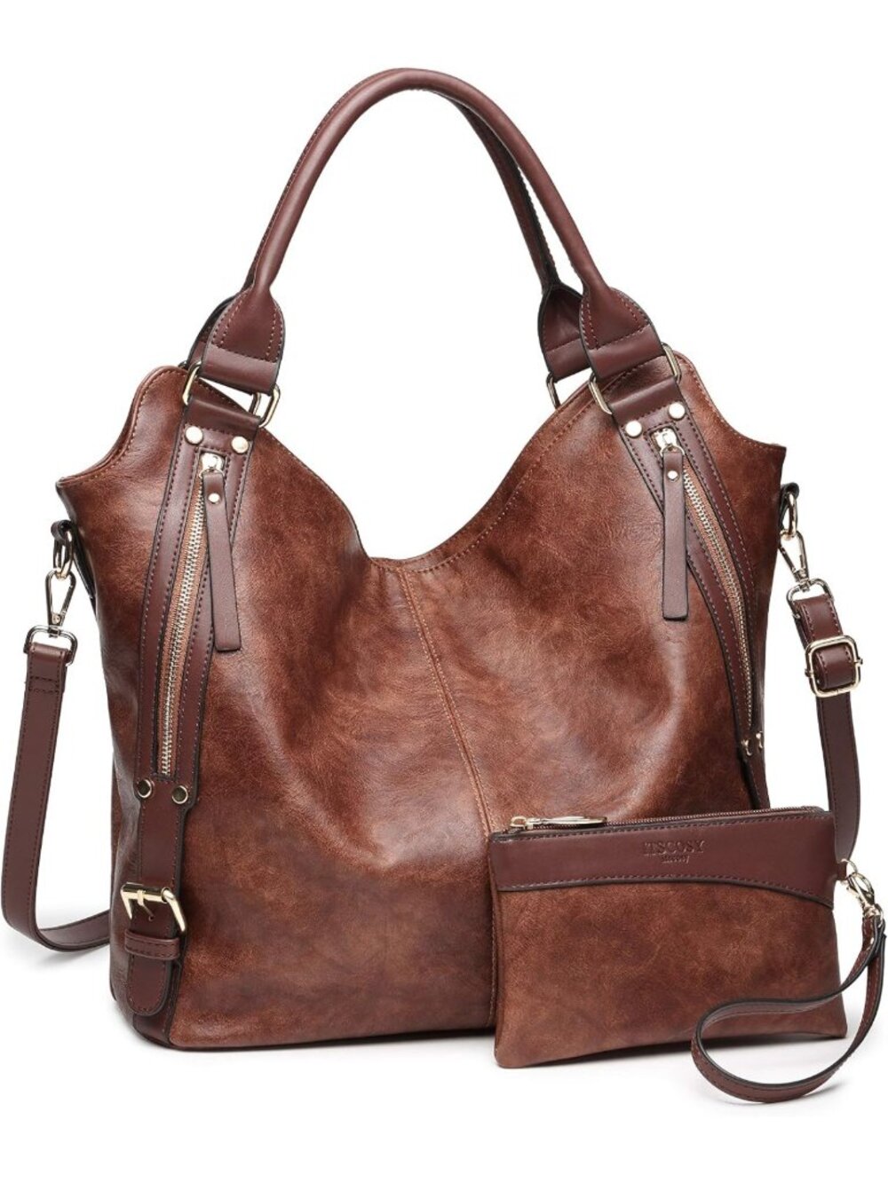 Stylish PU Leather Women’s Tote Bag | Fashion Hobo Shoulder Handbag with